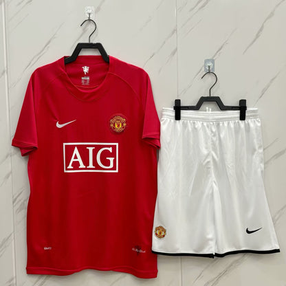 Retro Manchester united 2007/2008 Home Football Jersey