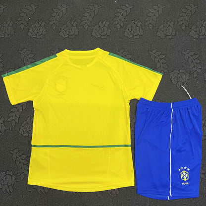 Retro Brazil 2002 Home Football Jersey