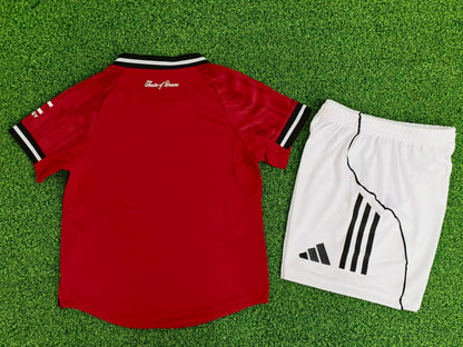 Manchester United 2025/2026 Kids Home Player Version Football Jersey