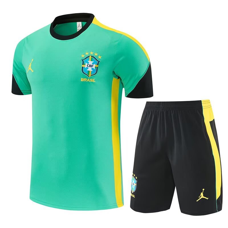 Brazil Training Sets Green (Kids And Man 16-2XL) Jersey 2026-2027