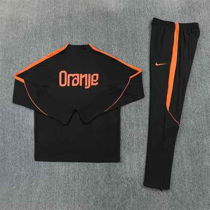 Netherlands Training Tracksuit Black (Kids And Man 10-2XL) 2026-2027