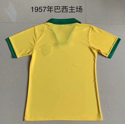 Retro Brazil 1957 Home Football Jersey