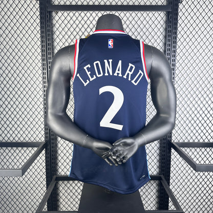 Los Angeles Clippers Blue #2 LRONARD NBA Season Jerseys 2025