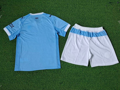 Manchester City 2025/2026 Kids Home Player Version Football Jersey