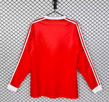 Retro Nottingham Forest Home Long Sleeve Jersey 1977-1980