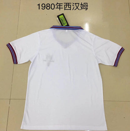 Retro West Ham United 1980 Away Football Jersey