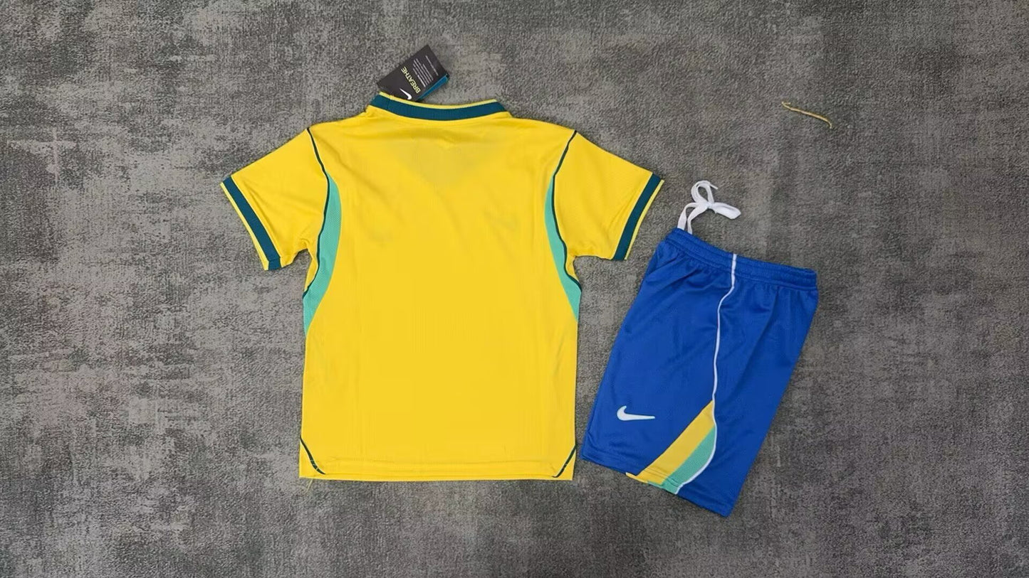 Brazil 2026/2027 Kids Home Fan Version Football Jersey