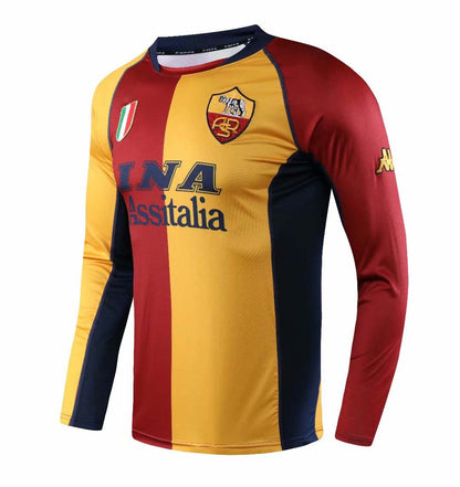 Retro Roman 2000/2001 Home Long Sleeve Football Jersey