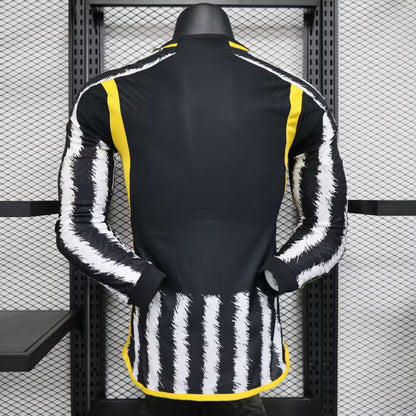 Juventus 2023/2024 Home Long Sleeve Player Version Football Jersey