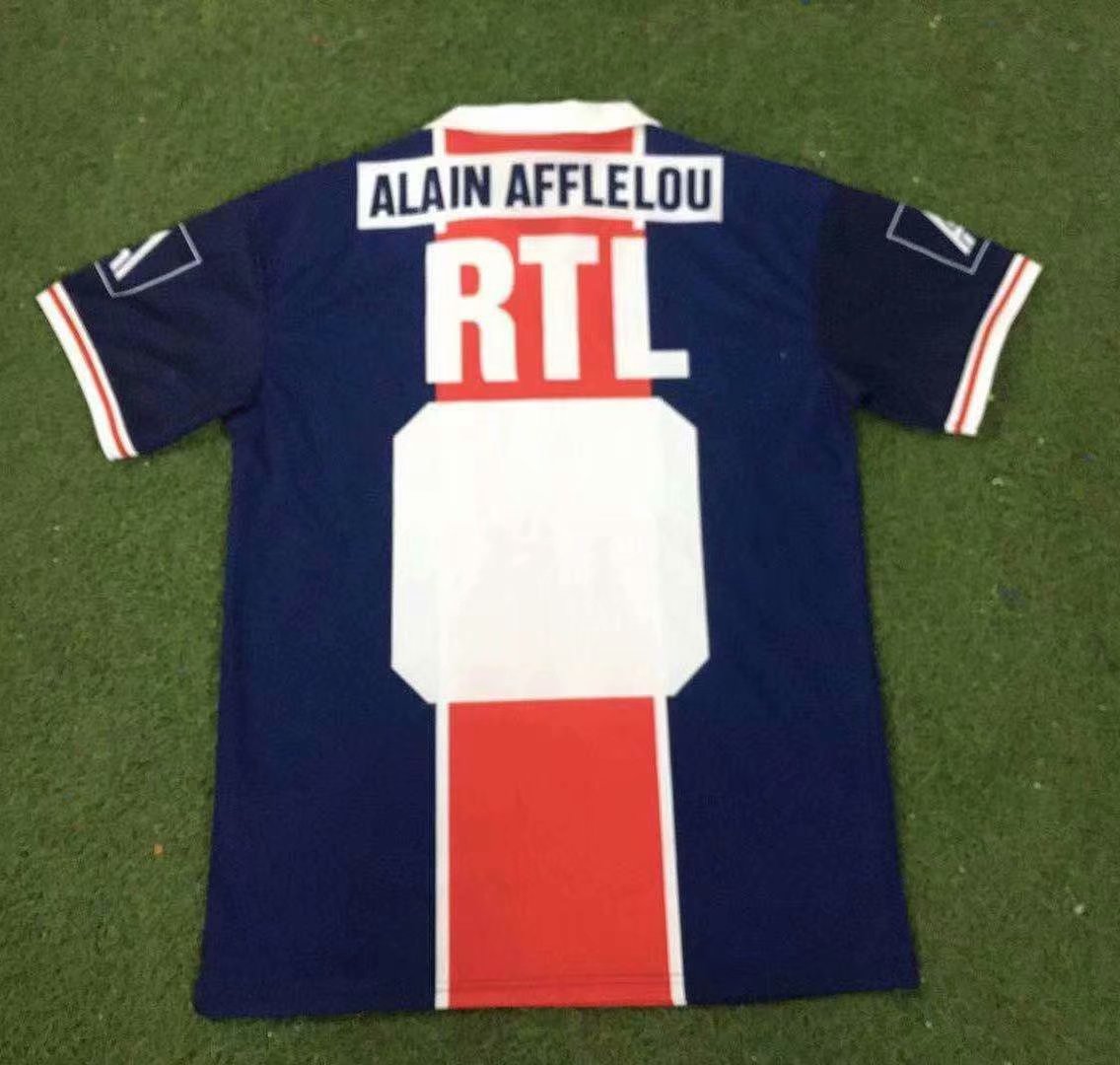 Retro PSG Paris 1990/1991 Home Fan Version Football Jersey