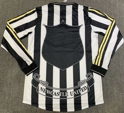 Retro Newcastle United 1997/1999 Home Long Sleeve Fan Version Football Jersey