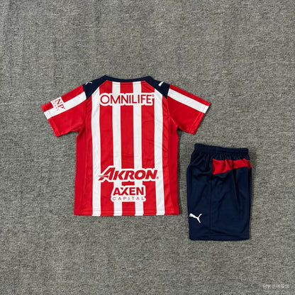 chivas 2025/2026 Kids Home Football Jersey