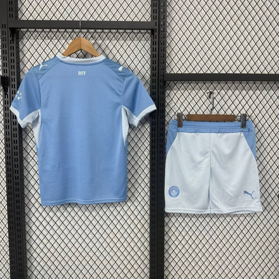 Manchester City 2026/2027 Kids Home Fan Version Football Jersey