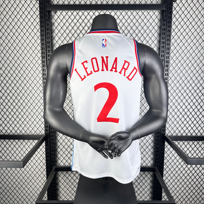 Los Angeles Clippers White #2 LRONARD NBA Season Jerseys 2025