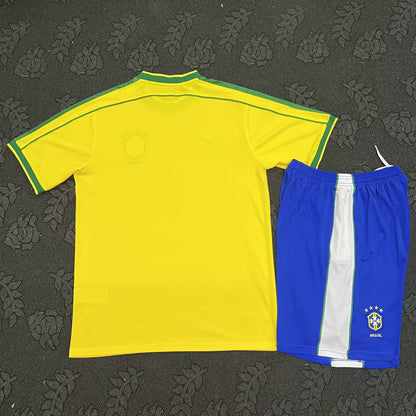 Retro Brazil 1998 Home Football Jersey