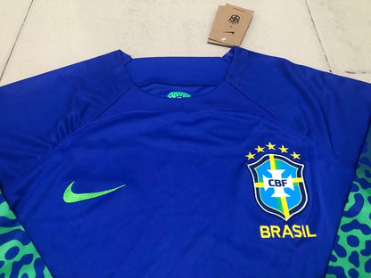 Brazil 2022/2023 Away Long Sleeve Fan Version Football Jersey