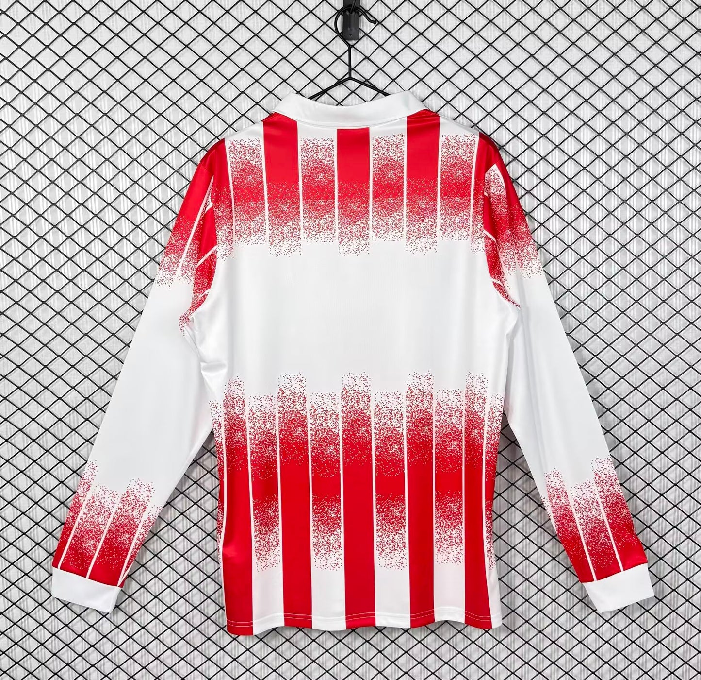Retro AS Cannes 1991/1992 Home Long Sleeve Fan Version Football Jersey