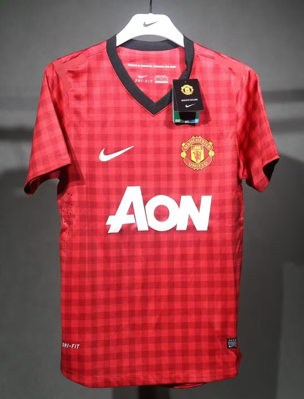 Retro Manchester united 2012/2013 Home Player Version Football Jersey