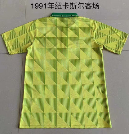 Retro Newcastle United 1991 Away Fan Version Football Jersey