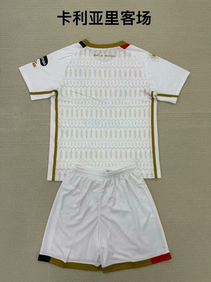 Cagliari 2024/2025 Kids Away Fan Version Football Jersey