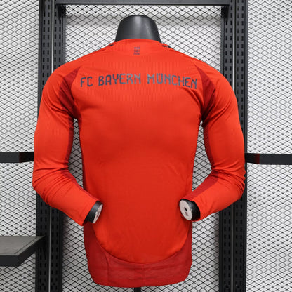 Bayern Munich 2024/2025 Home Long Sleeve Player Version Football Jersey