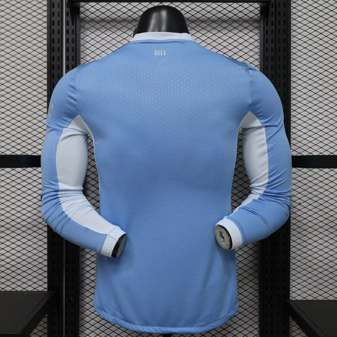 Manchester City 2026/2027 Home Long Sleeve Player Version Football Jersey