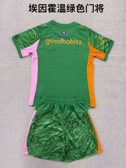 PSV eindhoven 2025/2026 Kids Goalkeeper Football Jersey