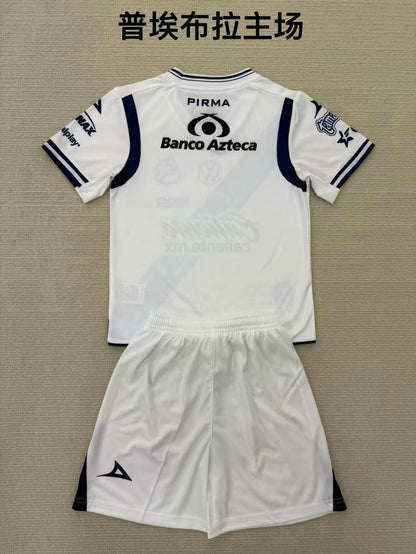 Club Puebla 2024/2025 Kids Home Fan Version Football Jersey