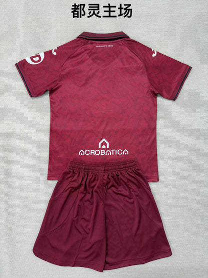 Torino 2025/2026 Kids Home Fan Version Football Jersey