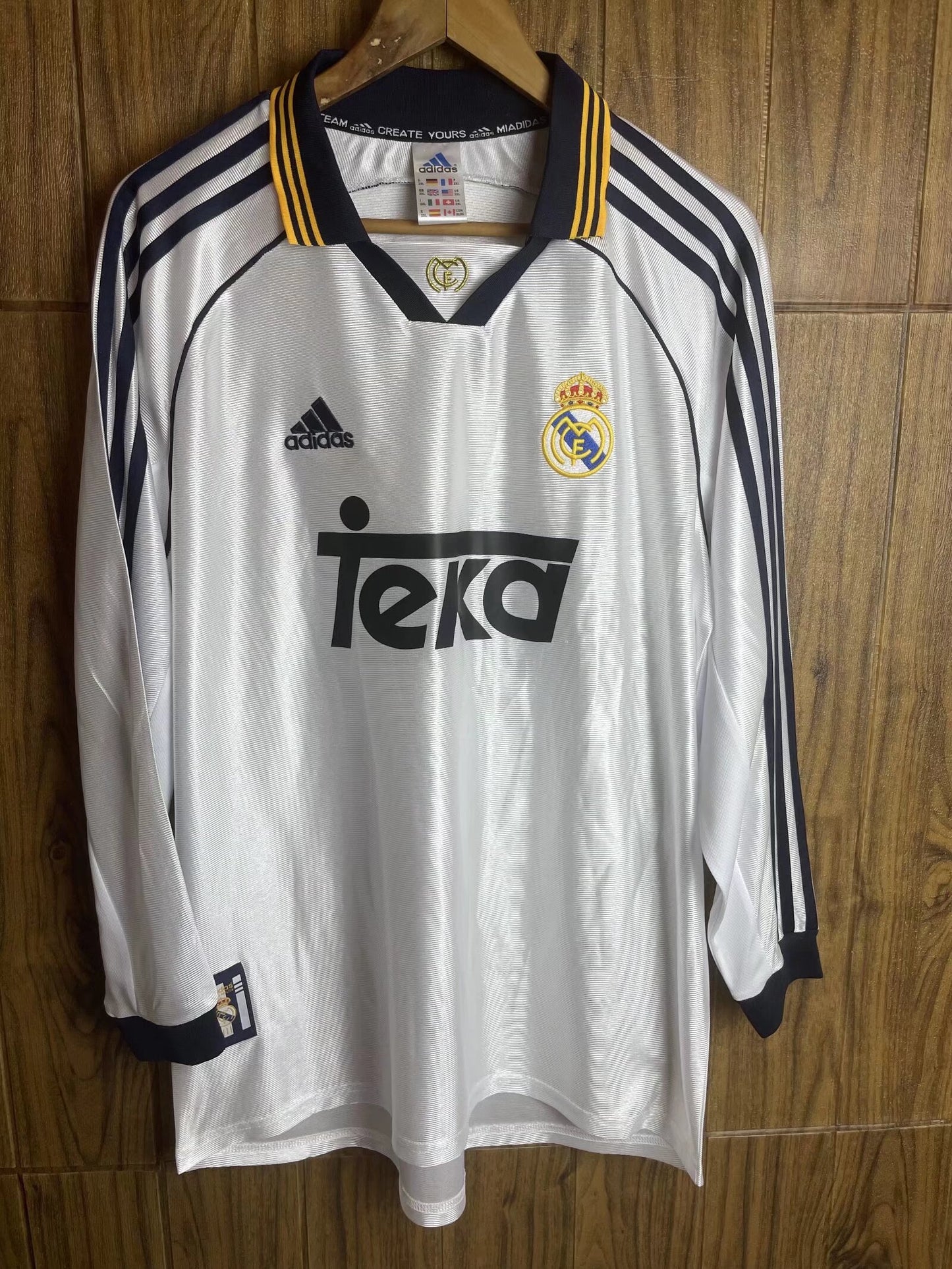 Retro real madrid 1998/2000 Home Football Jersey