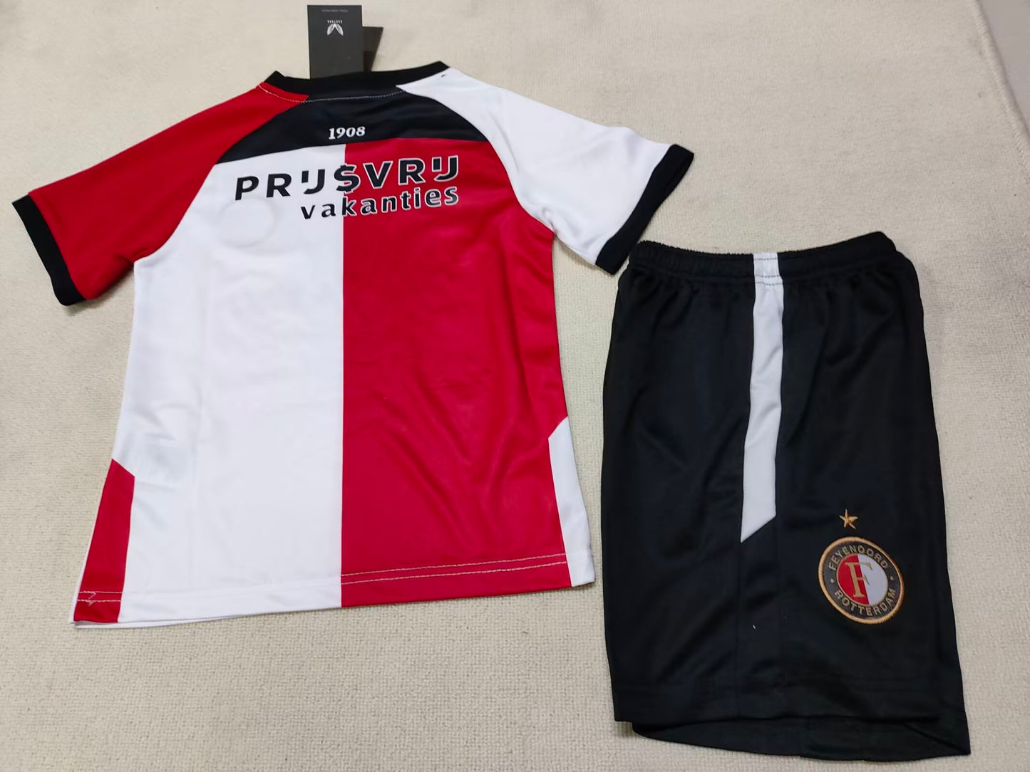 Feyenoord Rotterdam 2024/2025 Kids Home Football Jersey