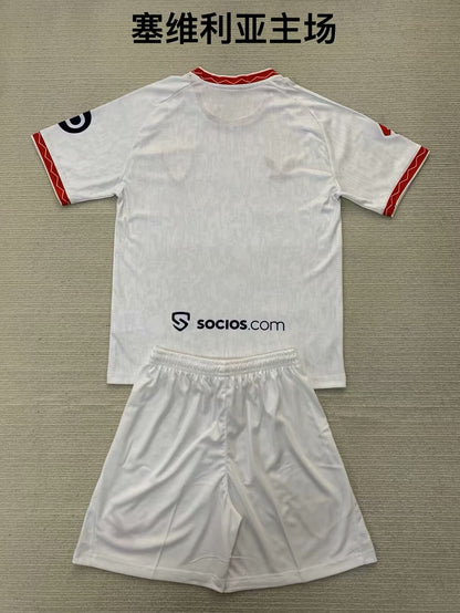 Sevilla FC 2024/2025 Kids Home Football Jersey