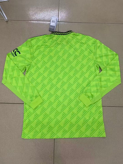 Manchester United 2022/2023 Away Long Sleeve Fan Version Football Jersey