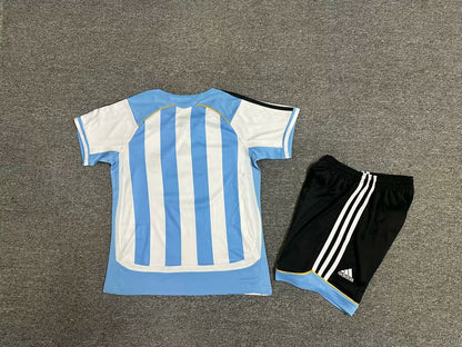 Retro Argentina 2006 Kids Home Football Jersey