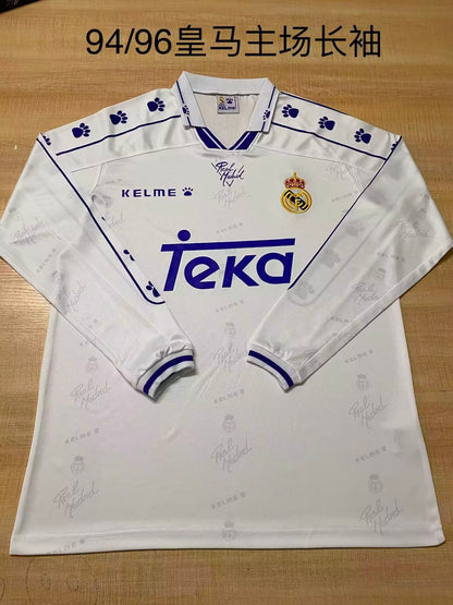 Retro Real Madrid 1994/1995 Home Fan Version Football Jersey