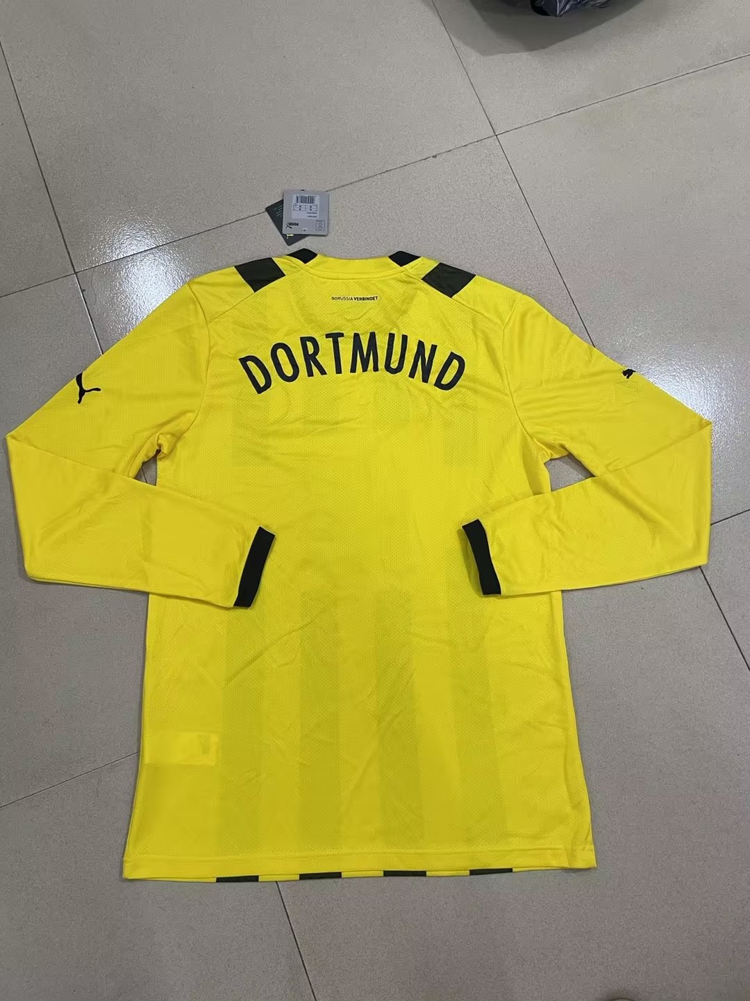 Borussia Dortmund 2022/2023 Home Long Sleeve Fan Version Football Jersey