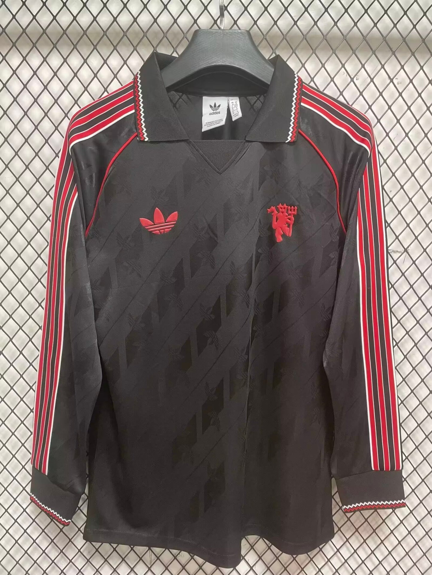 Retro Manchester United 2024/2025 Long Sleeve Fan Version Football Jersey