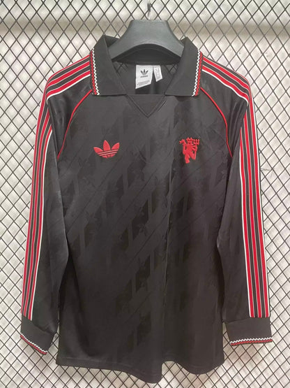 Retro Manchester United 2024/2025 Long Sleeve Fan Version Football Jersey