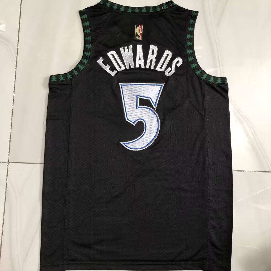 Minnesota Timberwolves Embroidery Black Retro #5 EDWARDS NBA Jerseys 2026