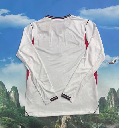 England 2026/2027 Home Long Sleeve Fan Version Football Jersey