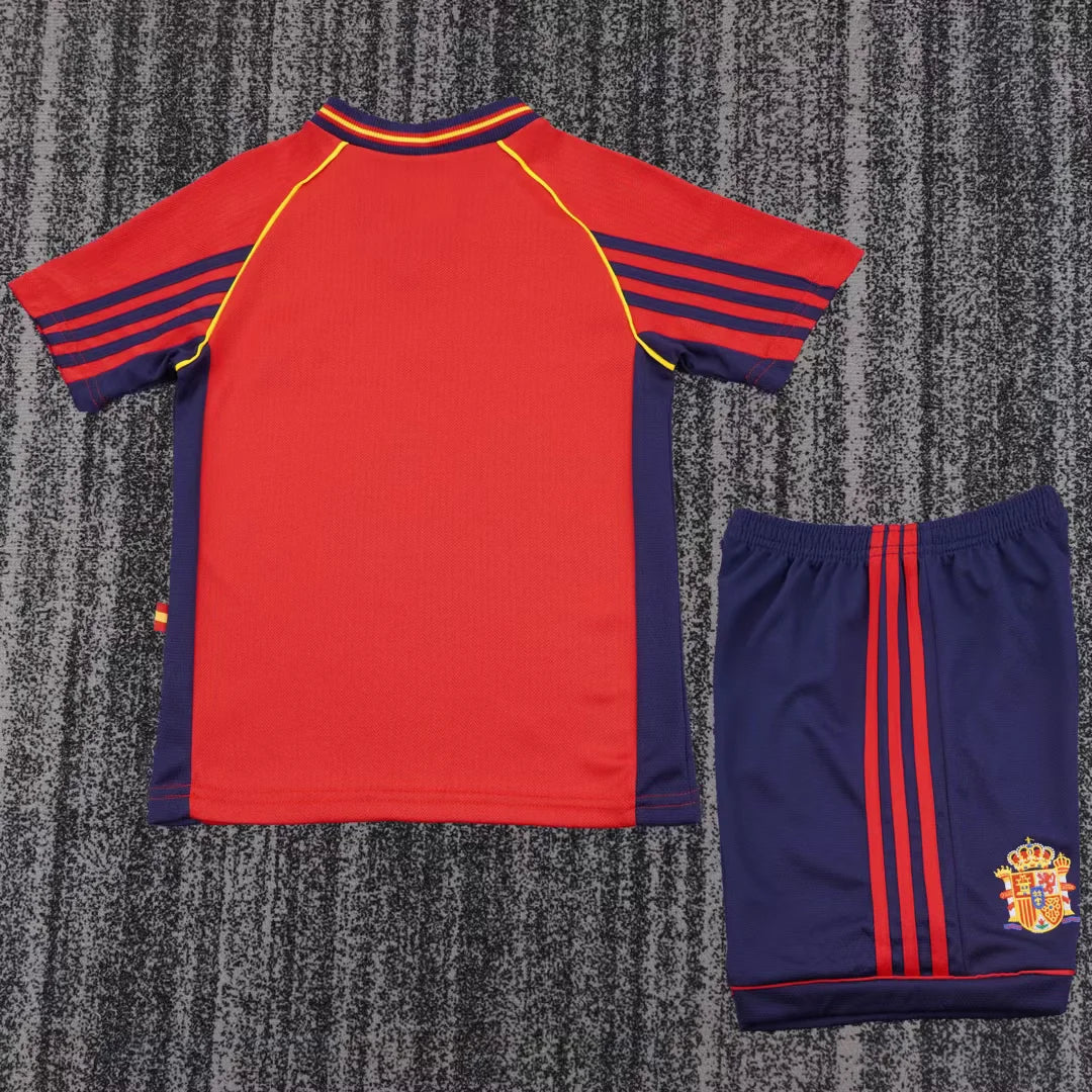 Retro Spain 1998 Kids Home Football Jersey