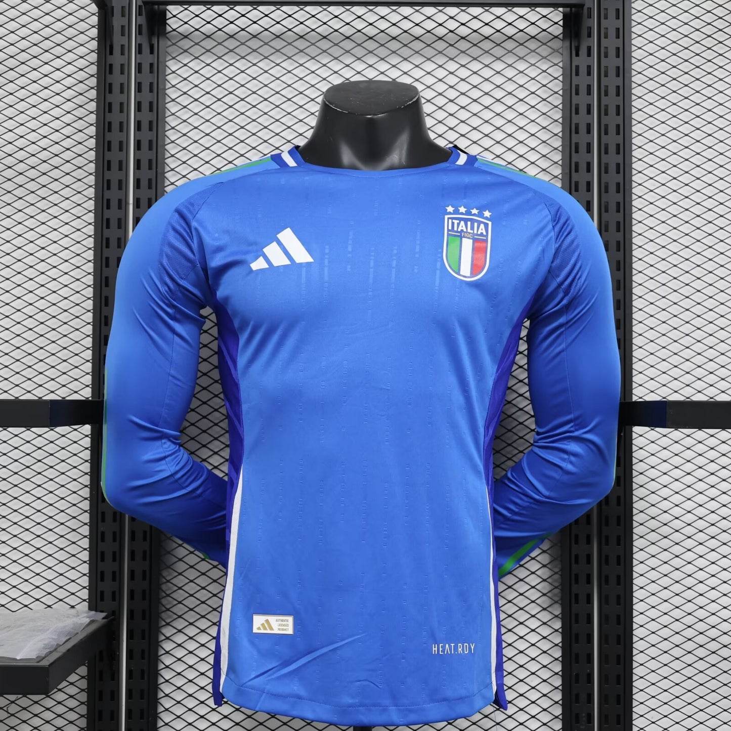 Italy 2024/2025 Home Long Sleeve Player Version Football Jersey