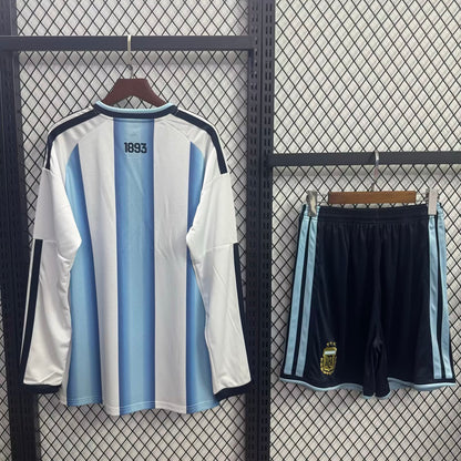 Argentina 2026/2027 Home Long Sleeve Fan Version Football Jersey