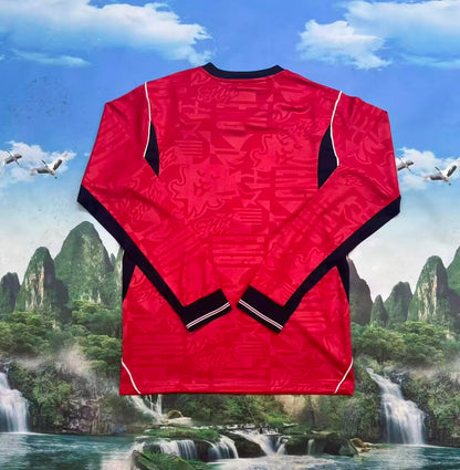 England 2026/2027 Away Long Sleeve Fan Version Football Jersey