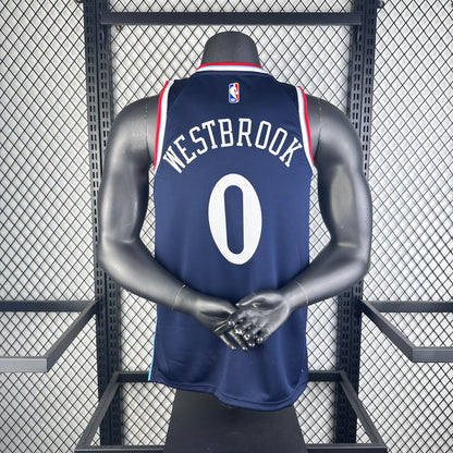 Los Angeles Clippers Blue #0 WESTBROOK NBA Season Jerseys 2025