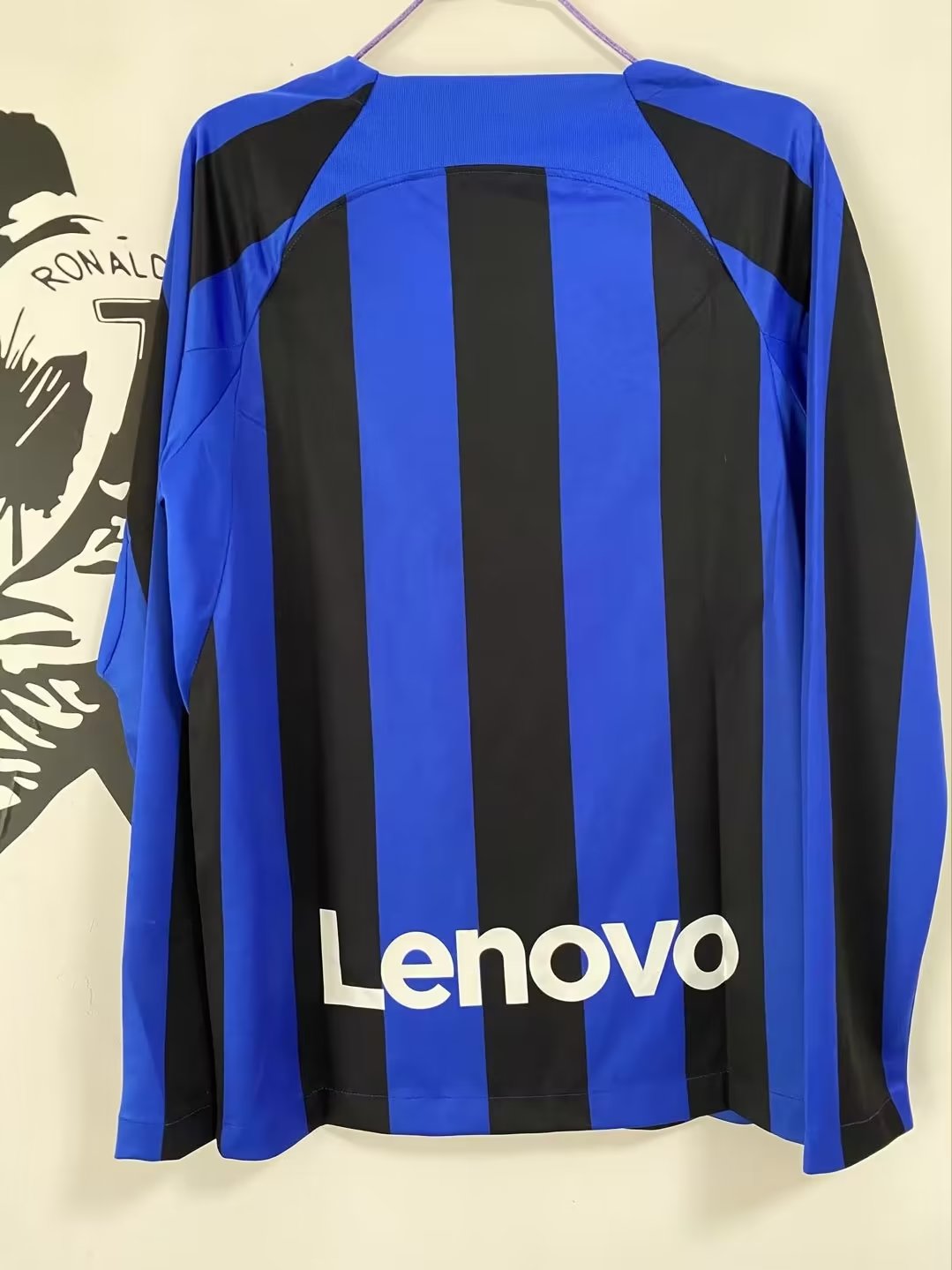 Inter Milan 2022/2023 Home Long Sleeve Fan Version Football Jersey