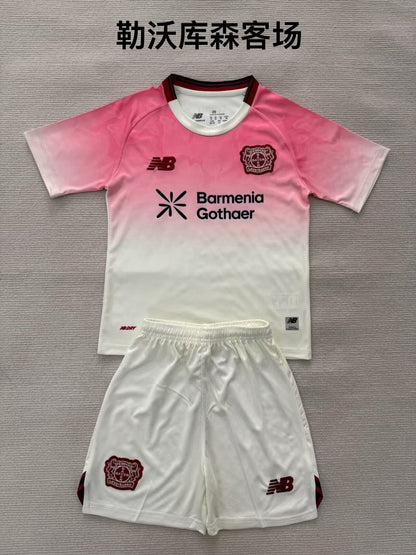Leverkusen 2025/2026 Kids Away Fan Version Football Jersey