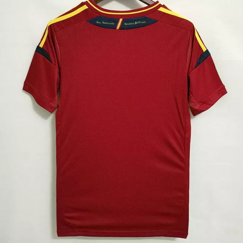 Retro Spain 2012 Home Football Jersey