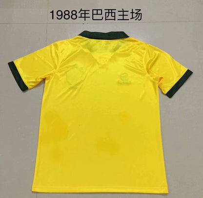 Retro Brazil 1988 Home Football Jersey