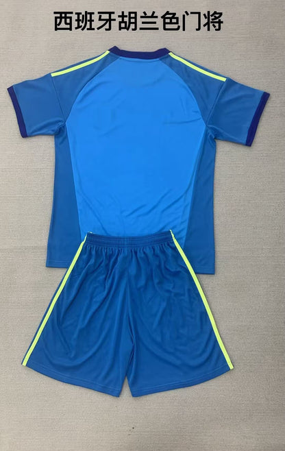 Spain 2026/2027 Kids Goalkeeper Fan Version Football Jersey